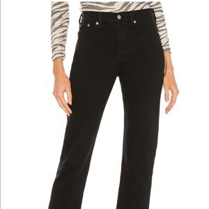 Levi’s Black Wedgie Straight Denim